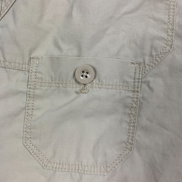 IZOD 8 Chino Shorts Casual 34" X 7" Tan Khaki Cuffed Comfort - Picture 5 of 5